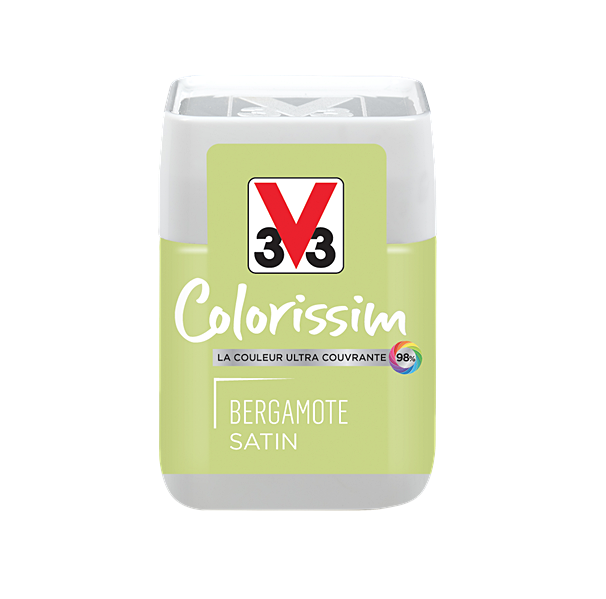 Testeur de peinture multisupport Colorissim bergamote satin 75ml - V33