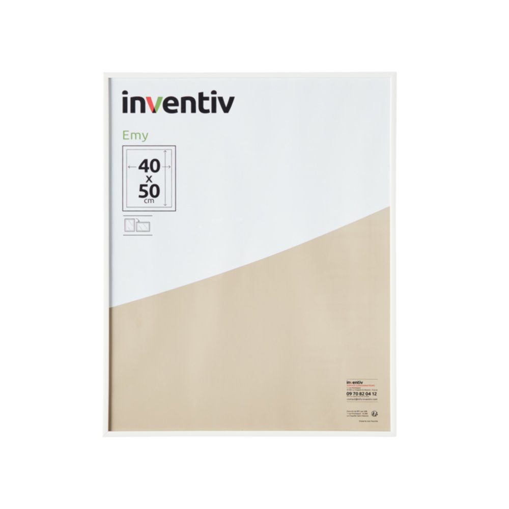 Cadre Photo PVC 40x50cm Blanc - INVENTIV