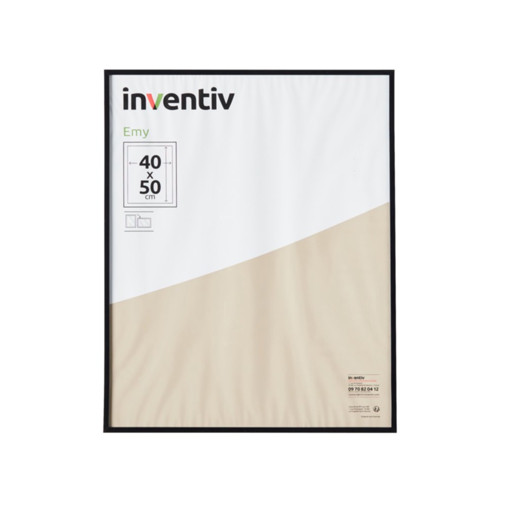 Cadre Photo PVC 40x50cm Noir - INVENTIV