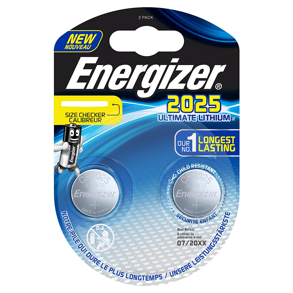 Pile CR2025 Energizer Ultimate Lithium x2