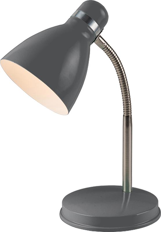 Lampe de bureau Pastel E27 gris foncé - INVENTIV