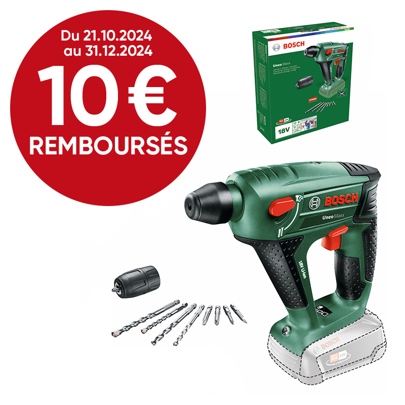 Perforateur sans fil 18V + adaptateur foret - BOSCH