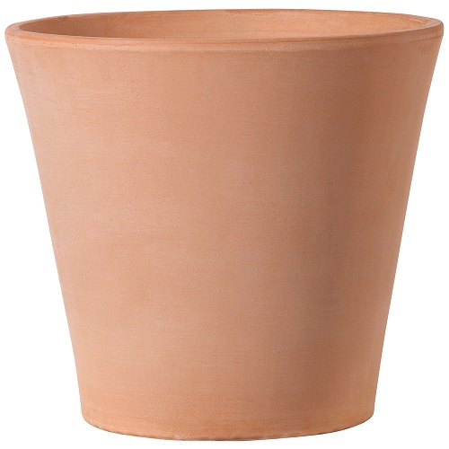 Pot terre cuite Cono White 31cm - terre rosée - DEROMA 