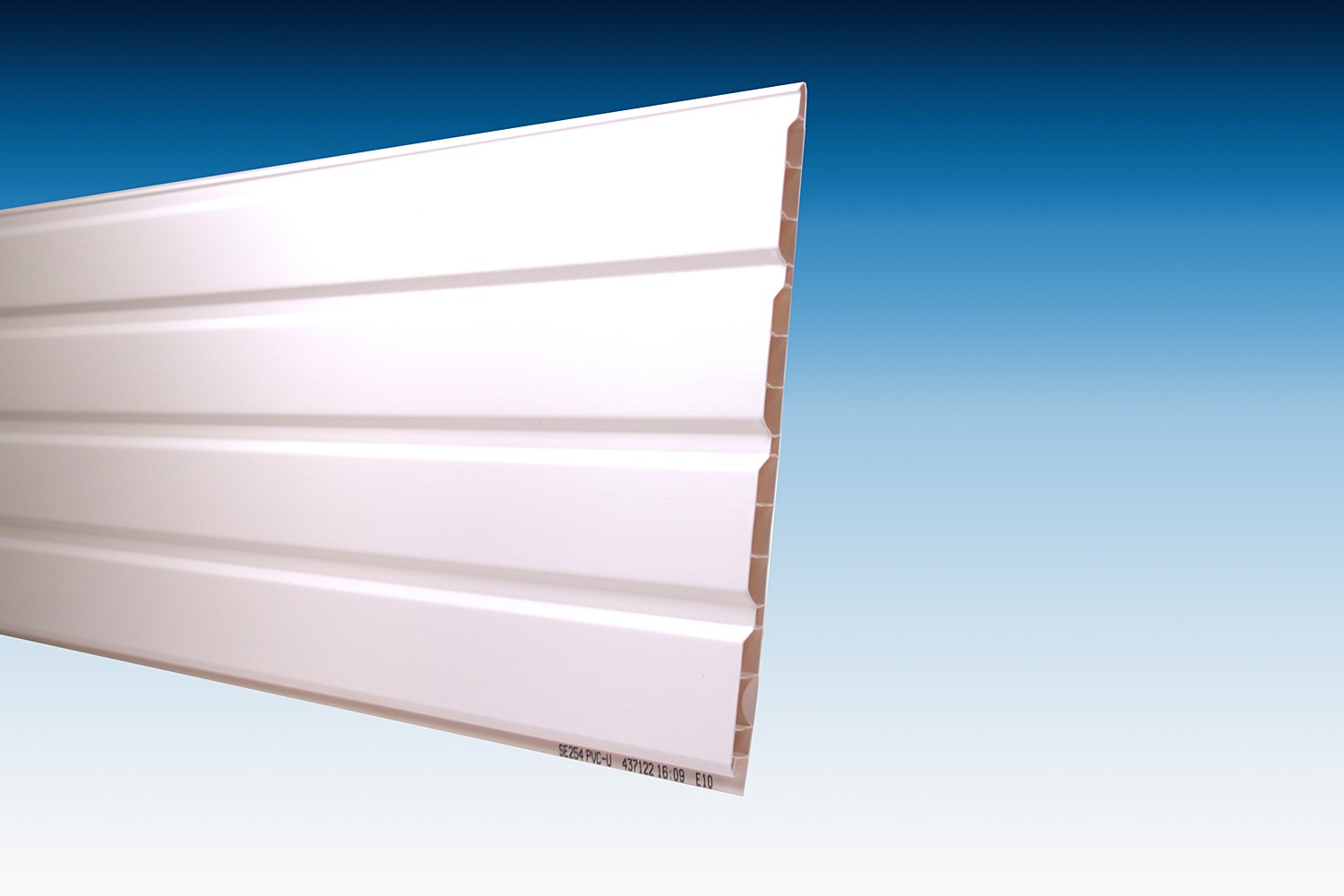 Lambris sous face PVC Epaisseur 10mm largeur 250mm 3m Blanc