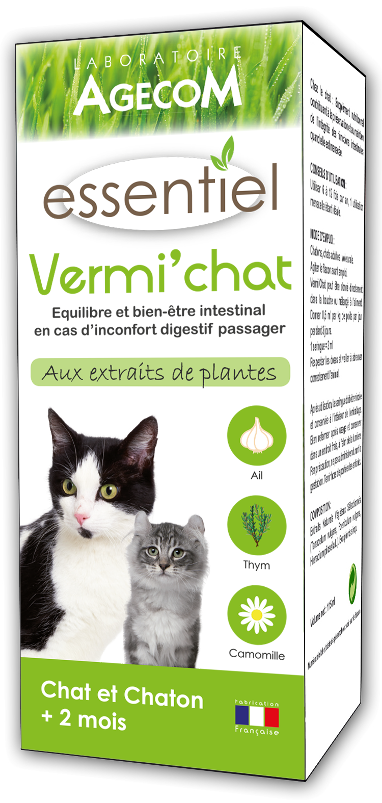 Vermifuge liquide essentiel chat 100ml