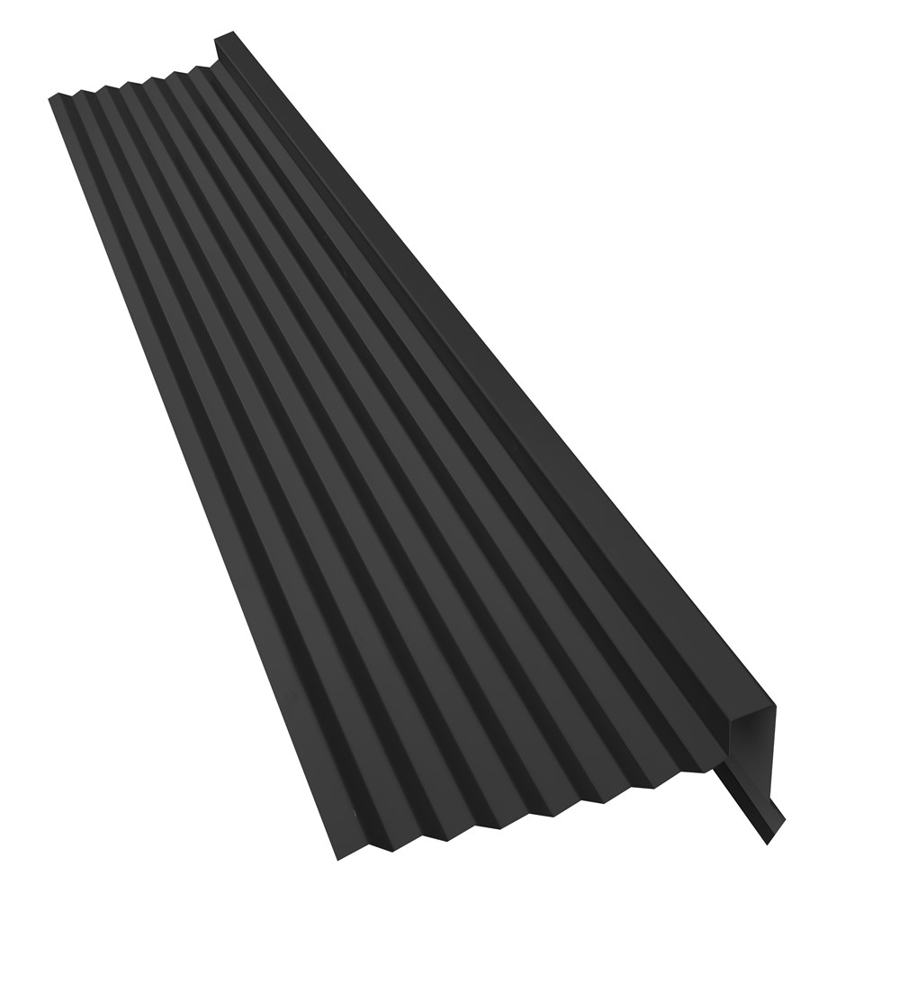 Tuile de rive Acier R Deep Anthracite mat 120cm