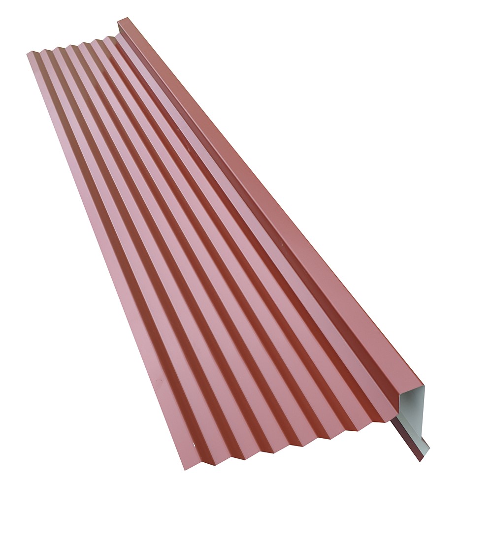 Tuile de rive Acier R Deep Rouge mat 120cm