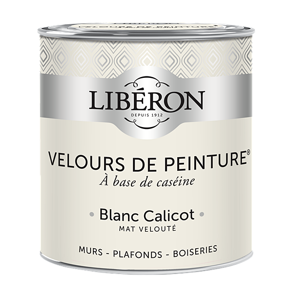 Peinture multisupport velours blanc calicot 0,5L - LIBERON