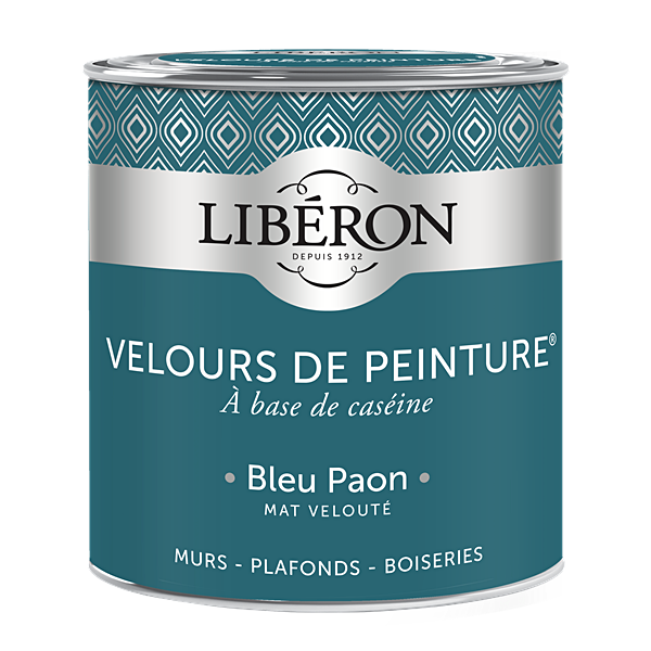 Peinture multisupport velours bleu paon 0,5L - LIBERON