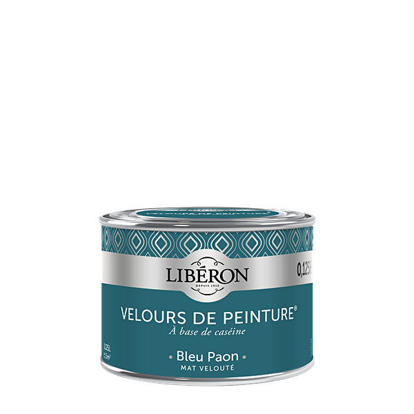 Peinture multisupport velours bleu paon 125ml - LIBERON