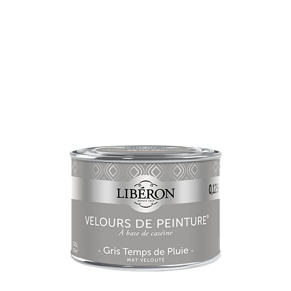 Peinture multisupport velours gris temps de pluie 125ml - LIBERON