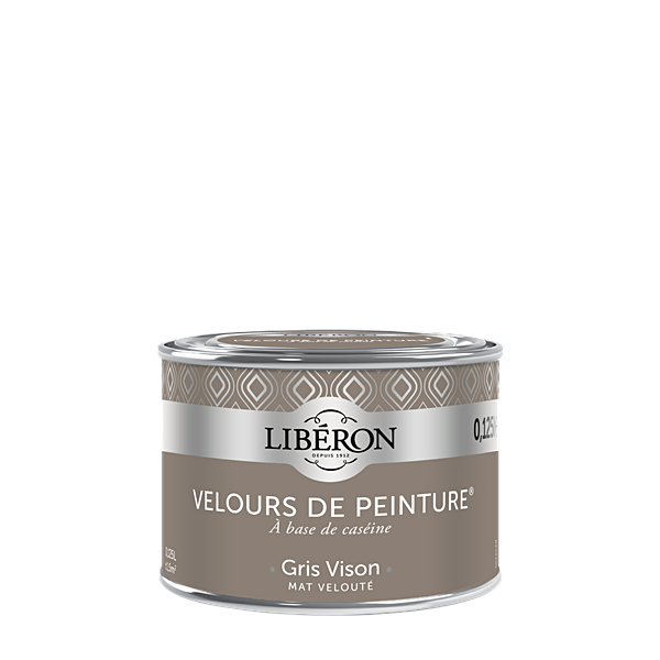 Peinture multisupport velours gris vison 125ml - LIBERON