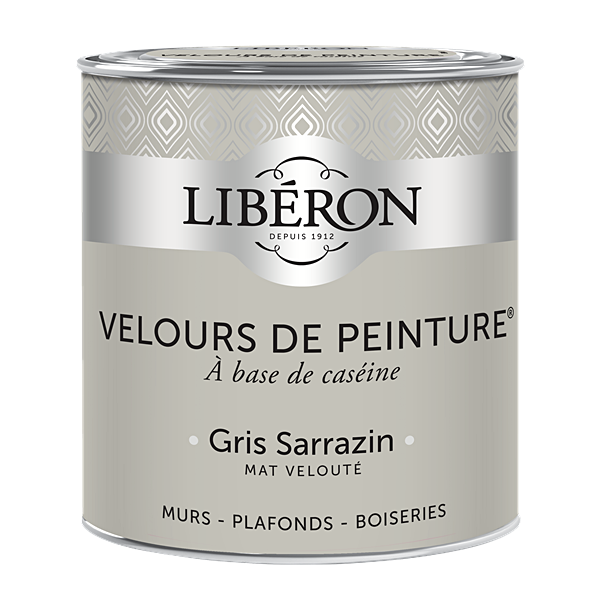 Peinture multisupport velours gris sarrasin 0,5L - LIBERON