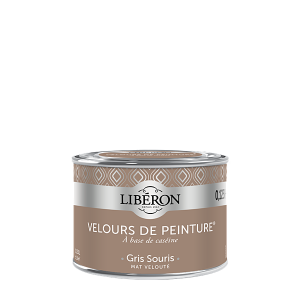 Peinture multisupport velours gris souris 125ml - LIBERON