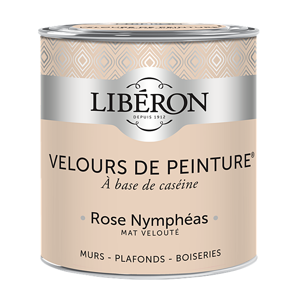 Peinture multisupport velours rose nymphéas 0,5L - LIBERON