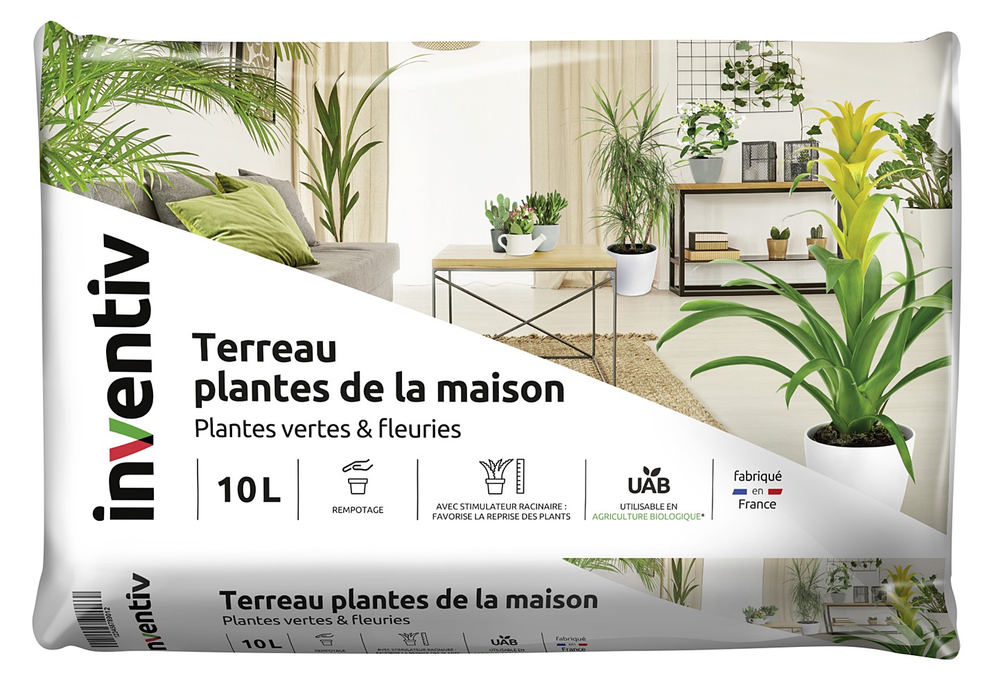 Terreau plantes de la maison 10L - INVENTIV