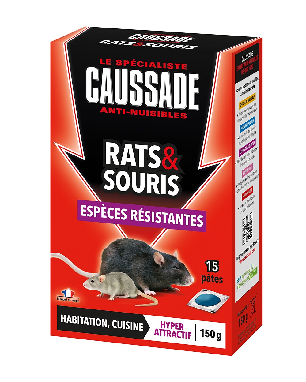 Pat appat rat souris resis 150g