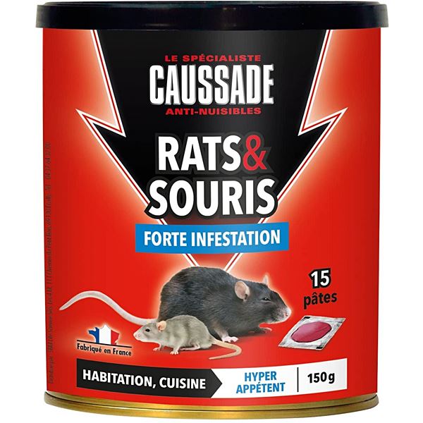 Stop insectes - Pâte à rat souricide raticide Pâte