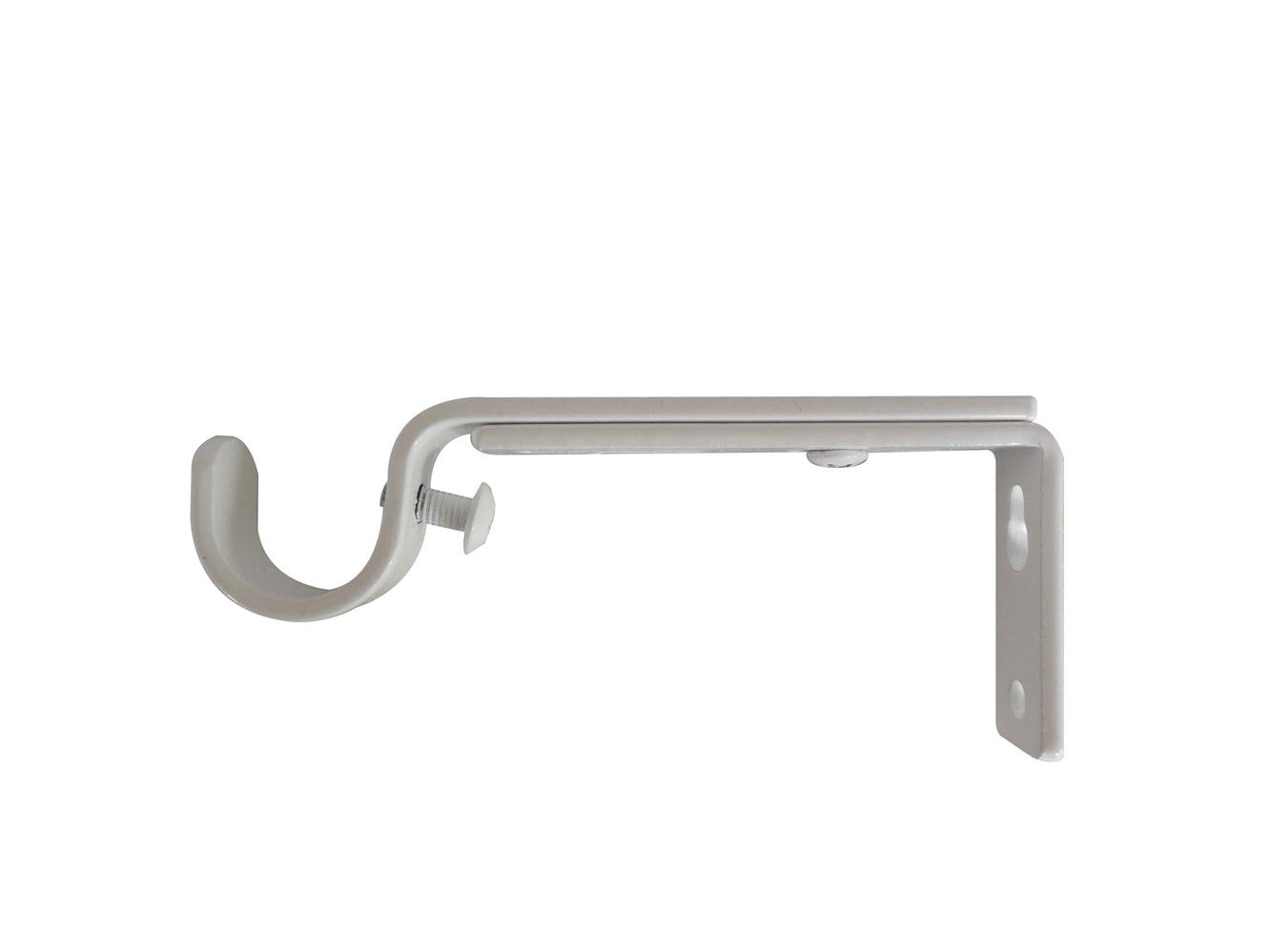 2 Supports Mur Barre Rideaux Œil Ouvert Ø20mm Blanc Mat - INVENTIV