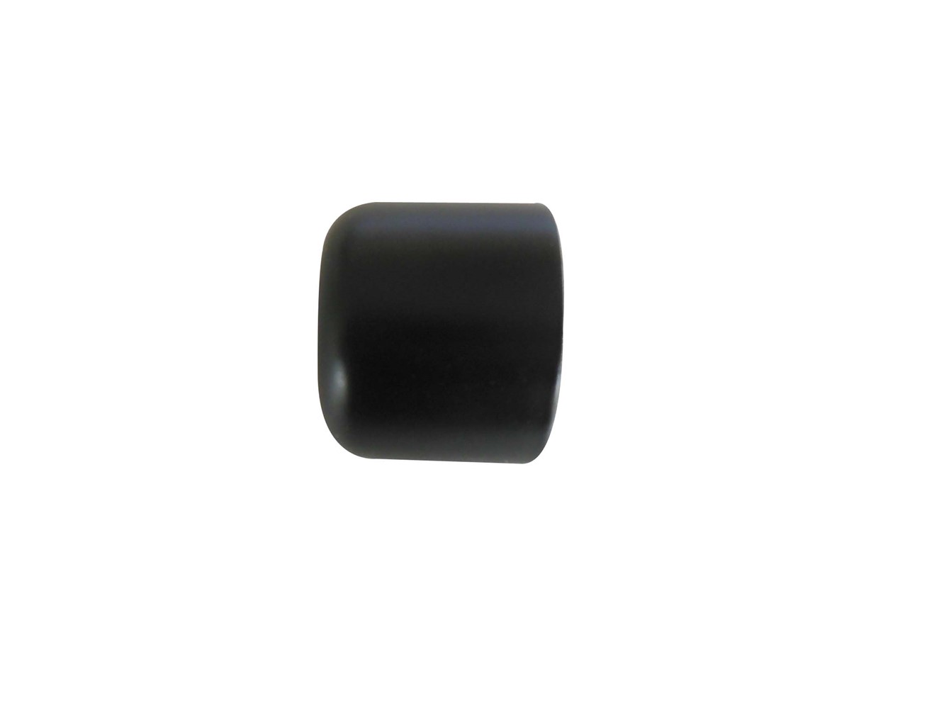 2 Embouts Barre Rideaux Bouchon Ø20mm Noir Mat - INVENTIV