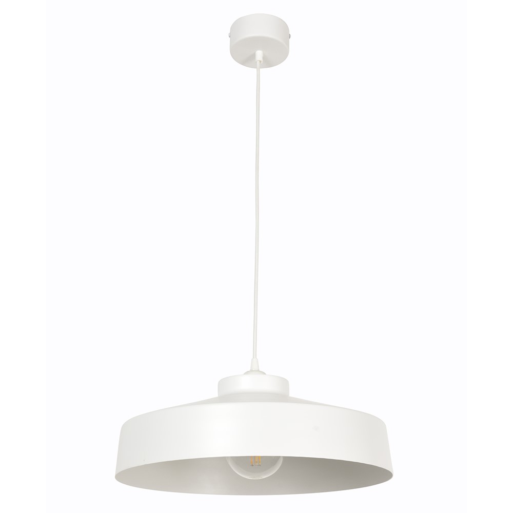 Suspension Archi Métal Blanc Mat Ø41cm 60W - COREP