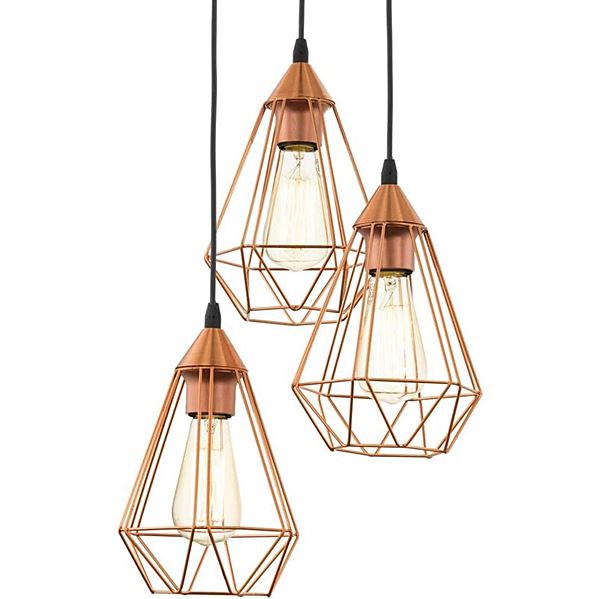 Suspension Tarbes cuivre ø 31 cm E27 3 x 60W - EGLO