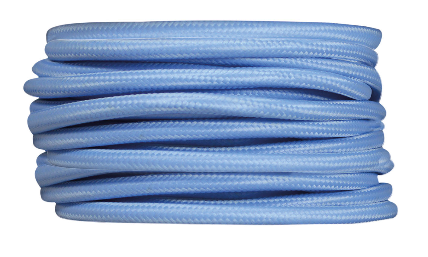 Câble tissu bleu ciel 3m - TIBELEC 