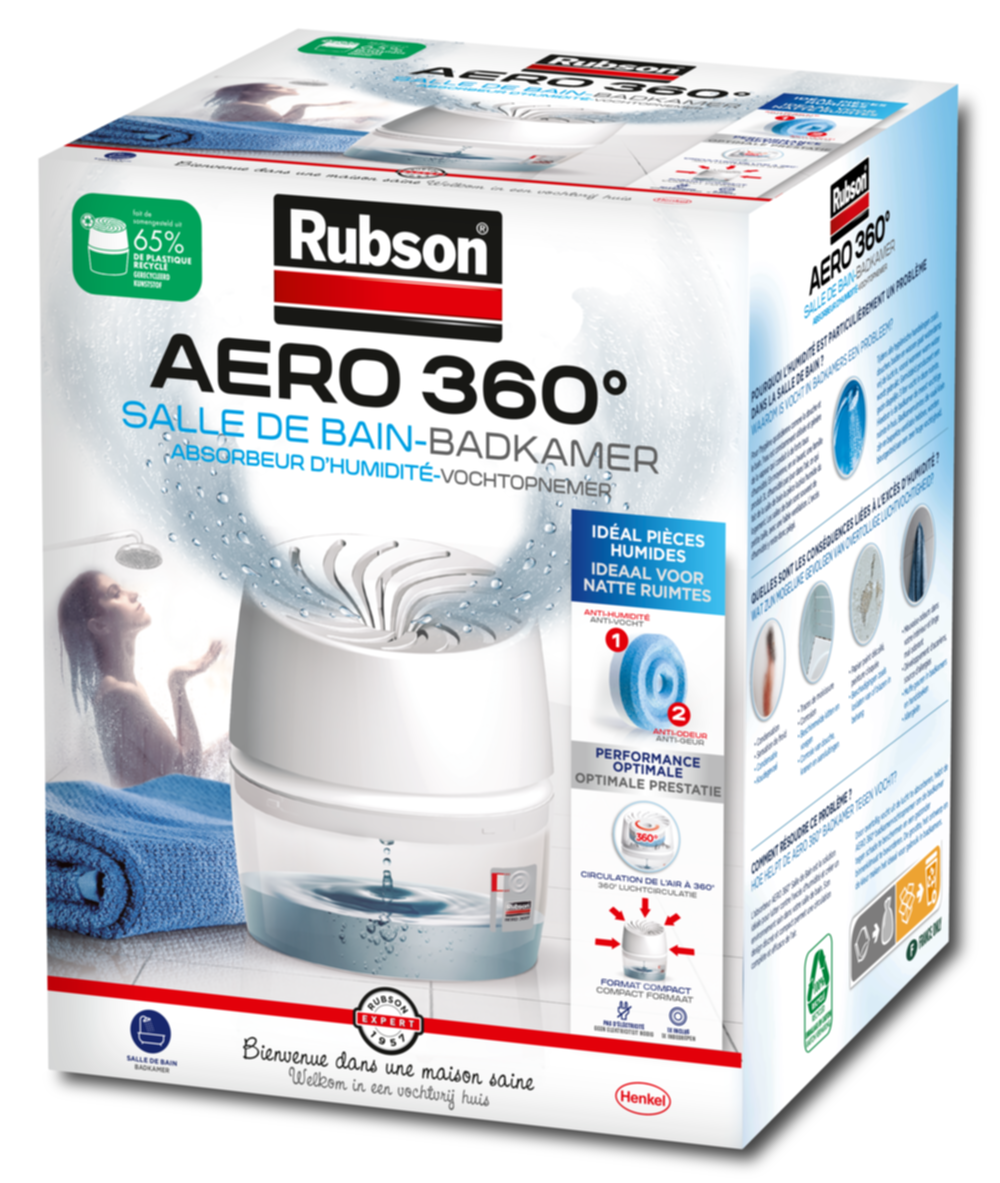 4 Recharges Absorbeur d'Humidité Aero 360° Pure - RUBSON - le Club