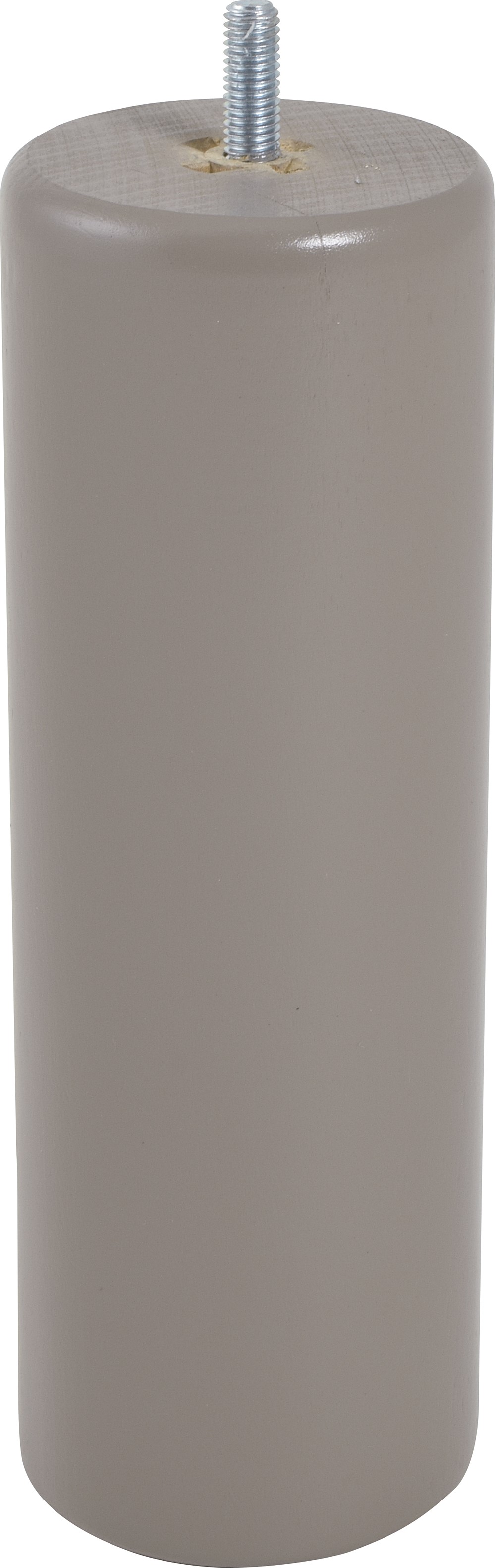 Pied de lit cylindrique bois taupe H.200 Ø68mm - BAR PLUS