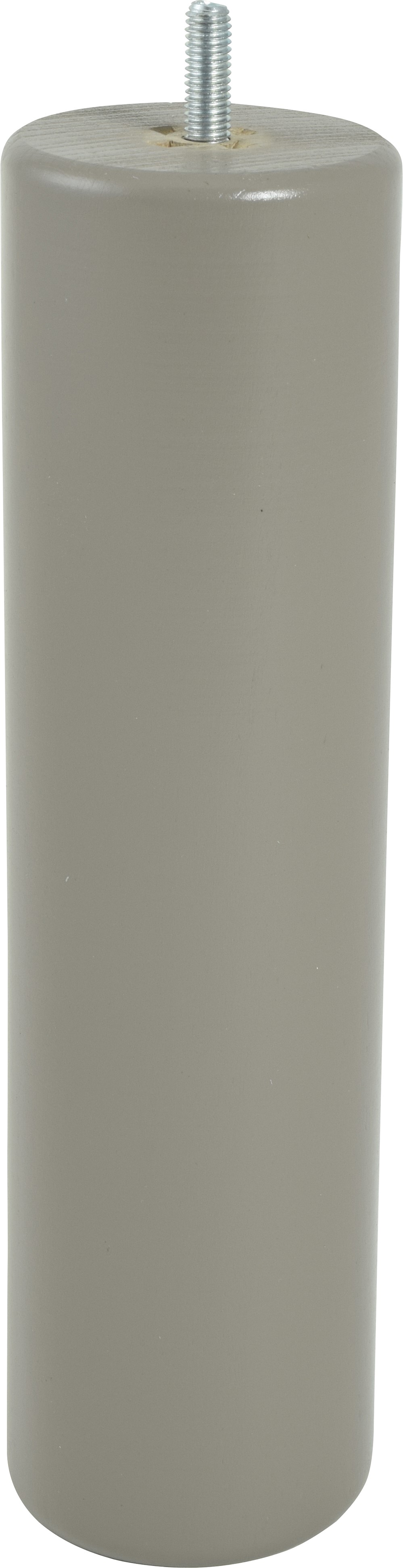 Pied de lit cylindrique bois taupe H.250 Ø68mm - BAR PLUS