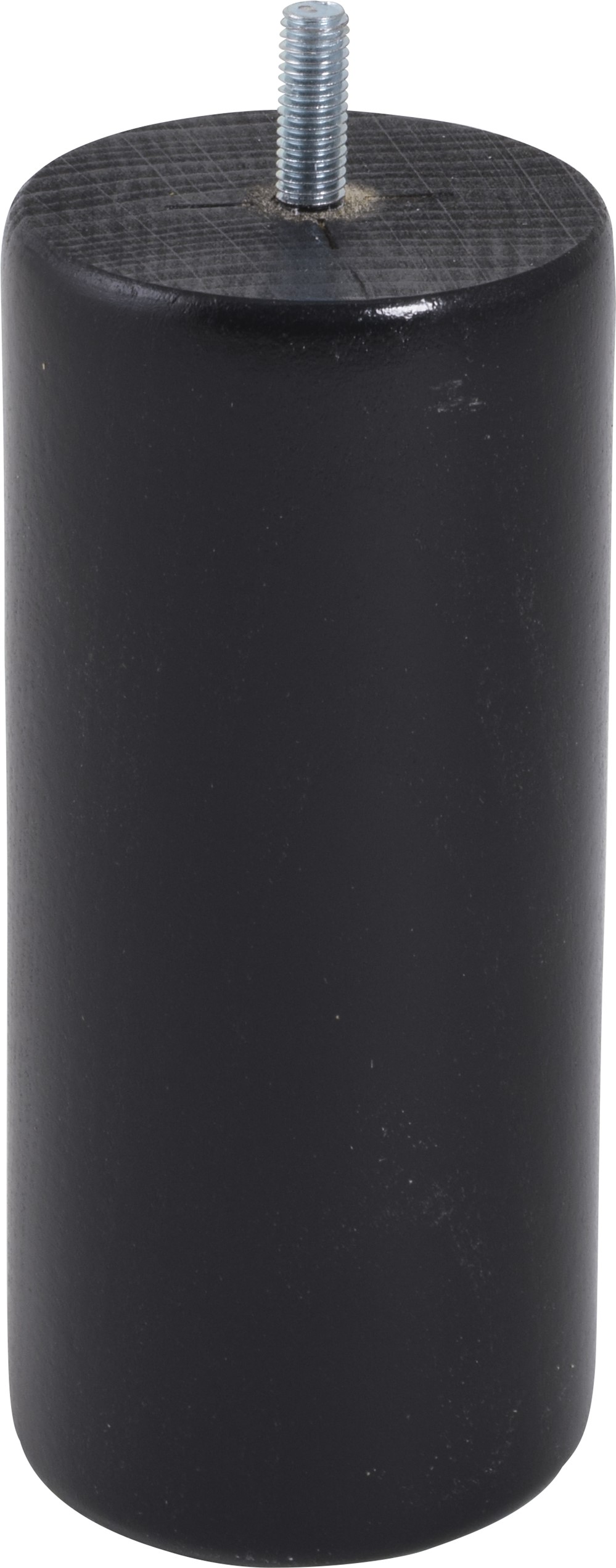 Pied de lit cylindrique bois noir H.150 Ø68mm - BAR PLUS