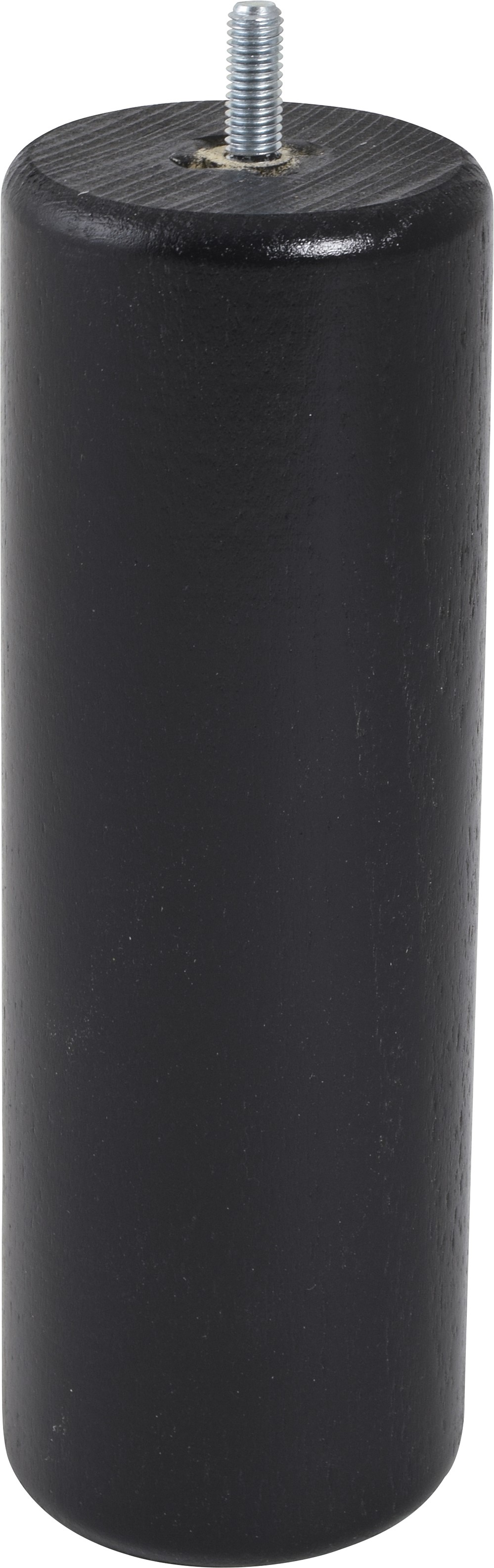 Pied de lit cylindrique bois noir H.200 Ø68mm - BAR PLUS