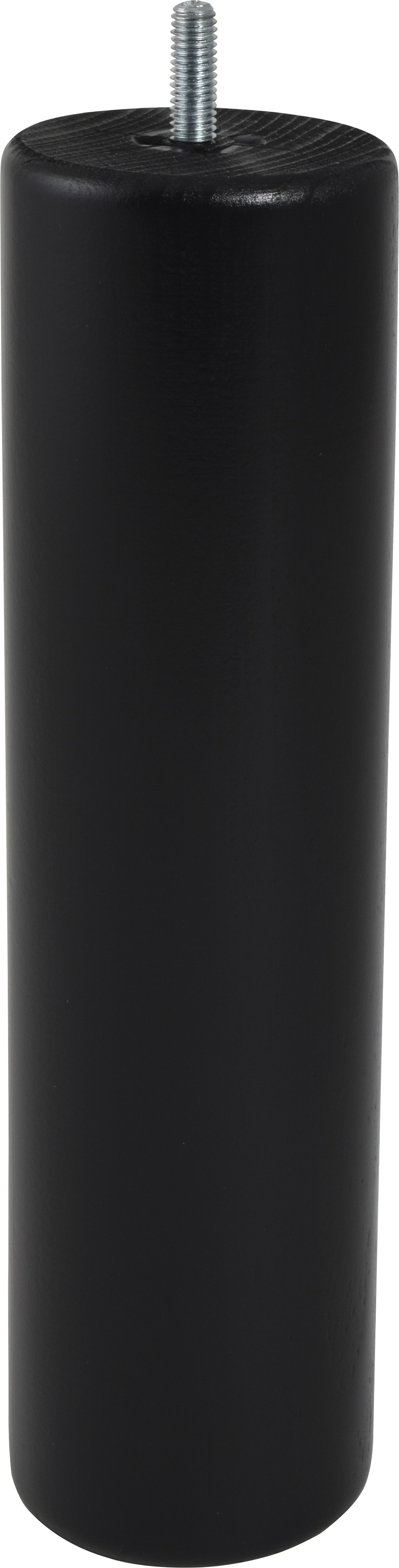 Pied de lit cylindrique bois noir H.250 Ø68mm - BAR PLUS