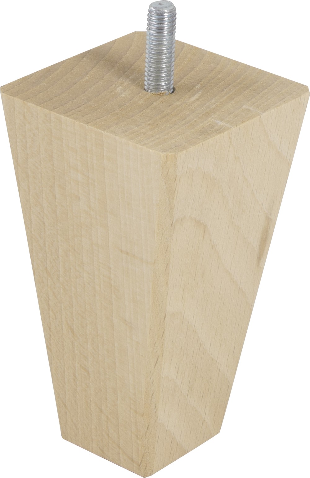 Pied de meuble pyramide brut H.100 60x60mm - BAR PLUS