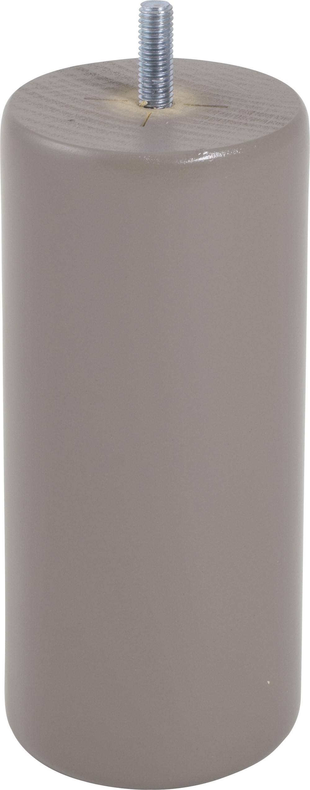 Pied de lit cylindrique bois taupe H.150 Ø68mm - BAR PLUS