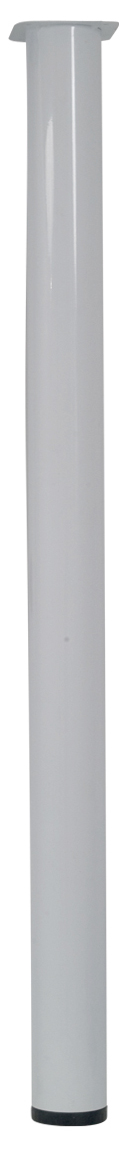 Pied métallique cylindrique blanc 1100 ∅76 - BAR PLUS 