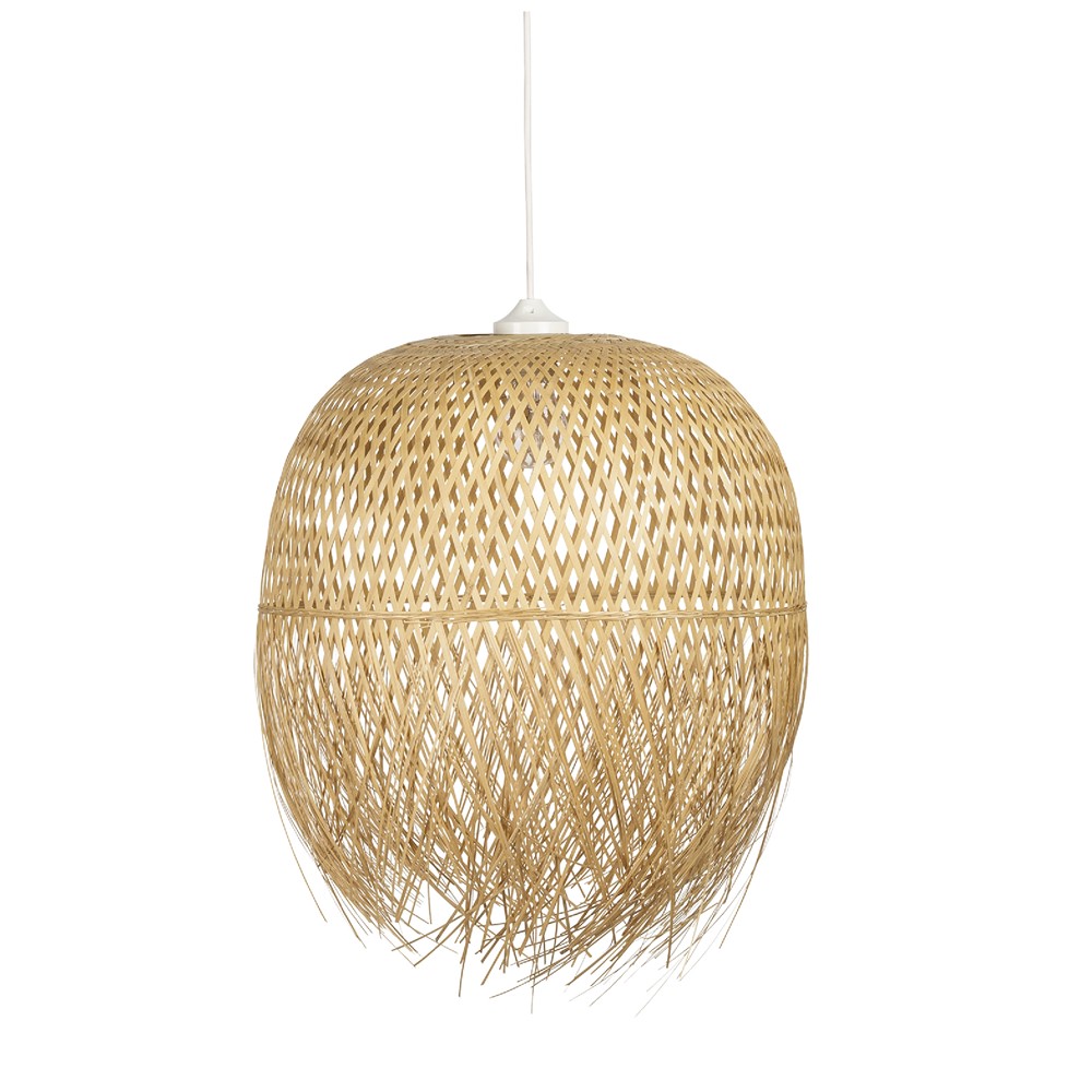 Suspension Tahia 40x38x38cm 60W Beige - MATHIAS 