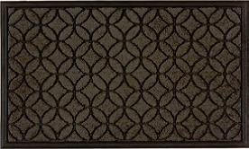 Tapis abrité brossant Cocktail Mojito 75x45cm gris - CORYL