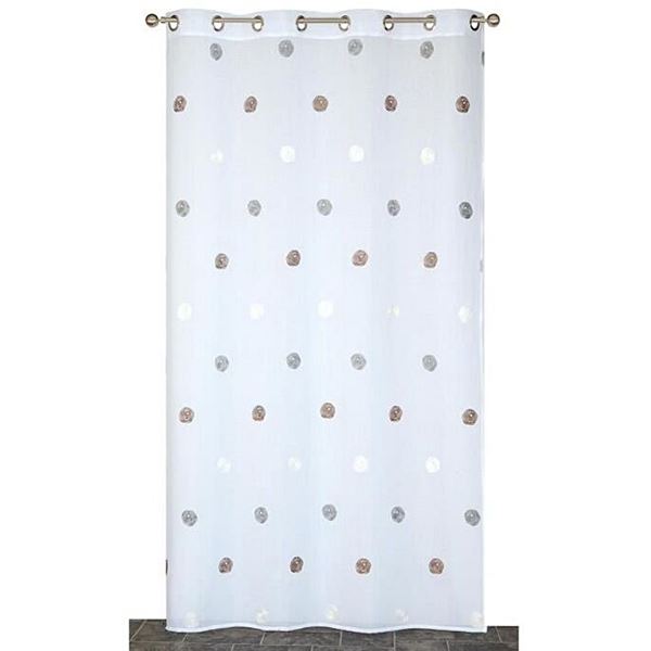 Voilage Gris Etamine 140x240cm