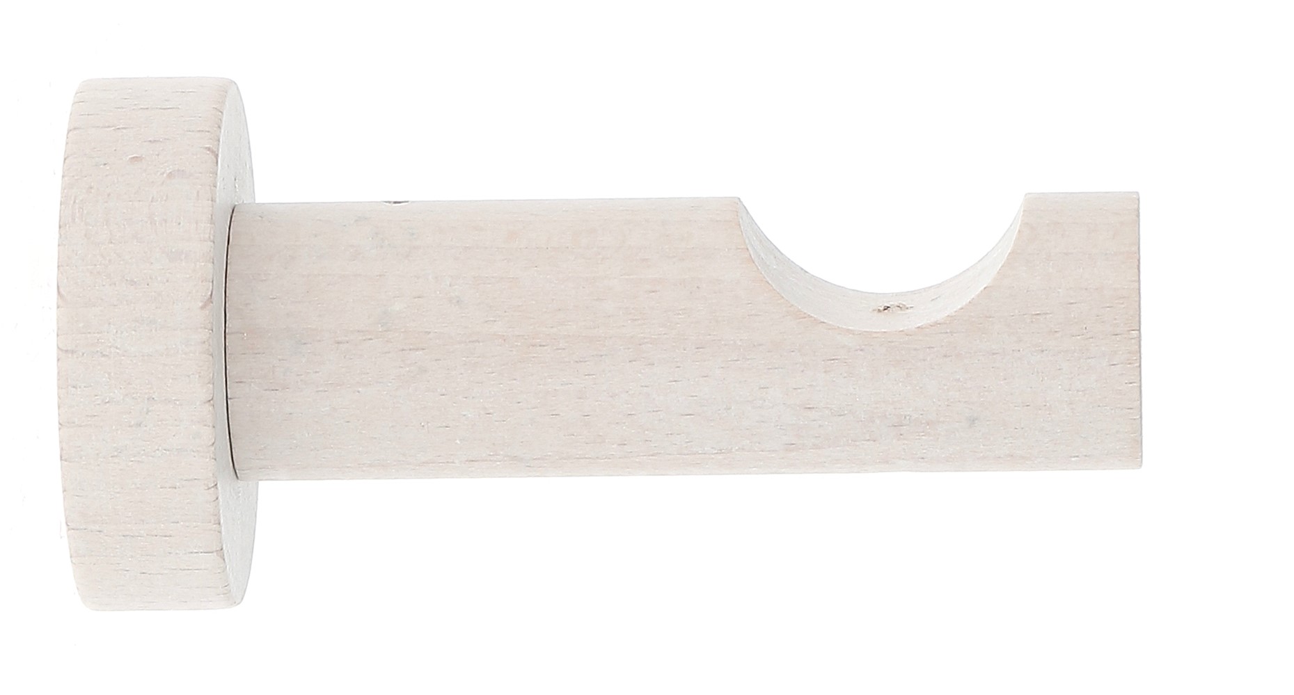 Support de barre à rideau en bois Ø28 fermé 85-130 mm 