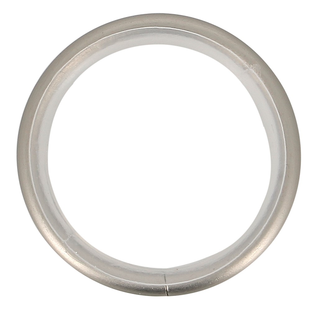 Lot de 10 anneaux 42 mm pour tringle à rideau de Ø20 mm avec silencieux chromé mat