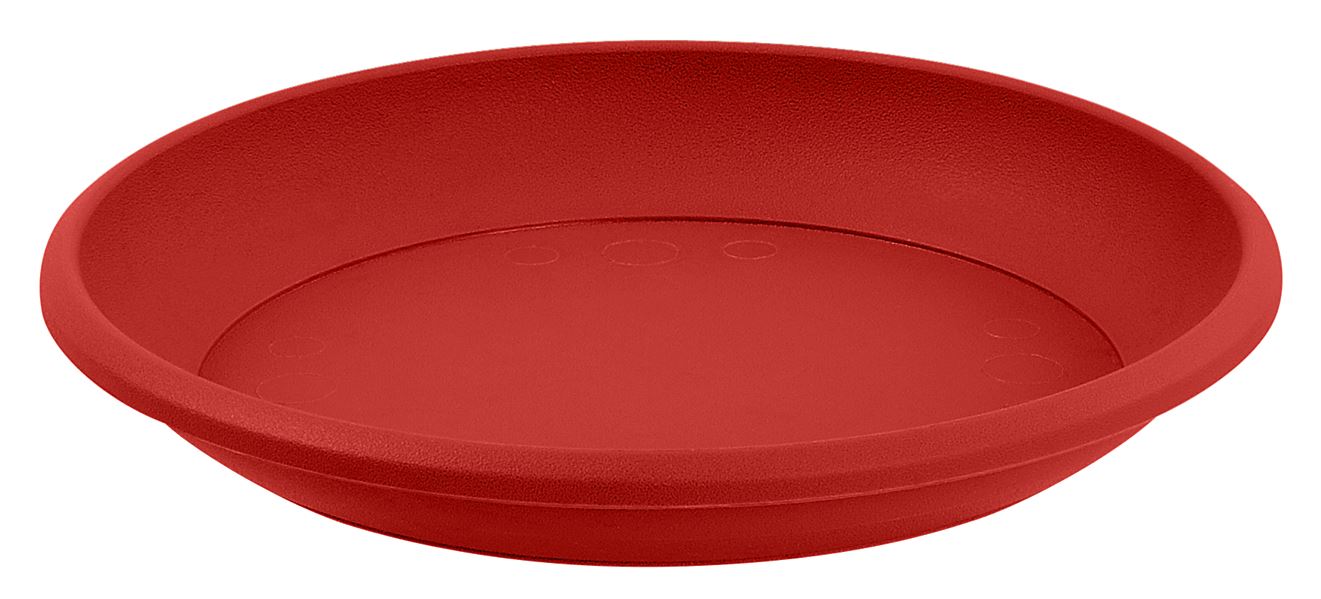 Soucoupe ronde marina D30cm rouge - EDA