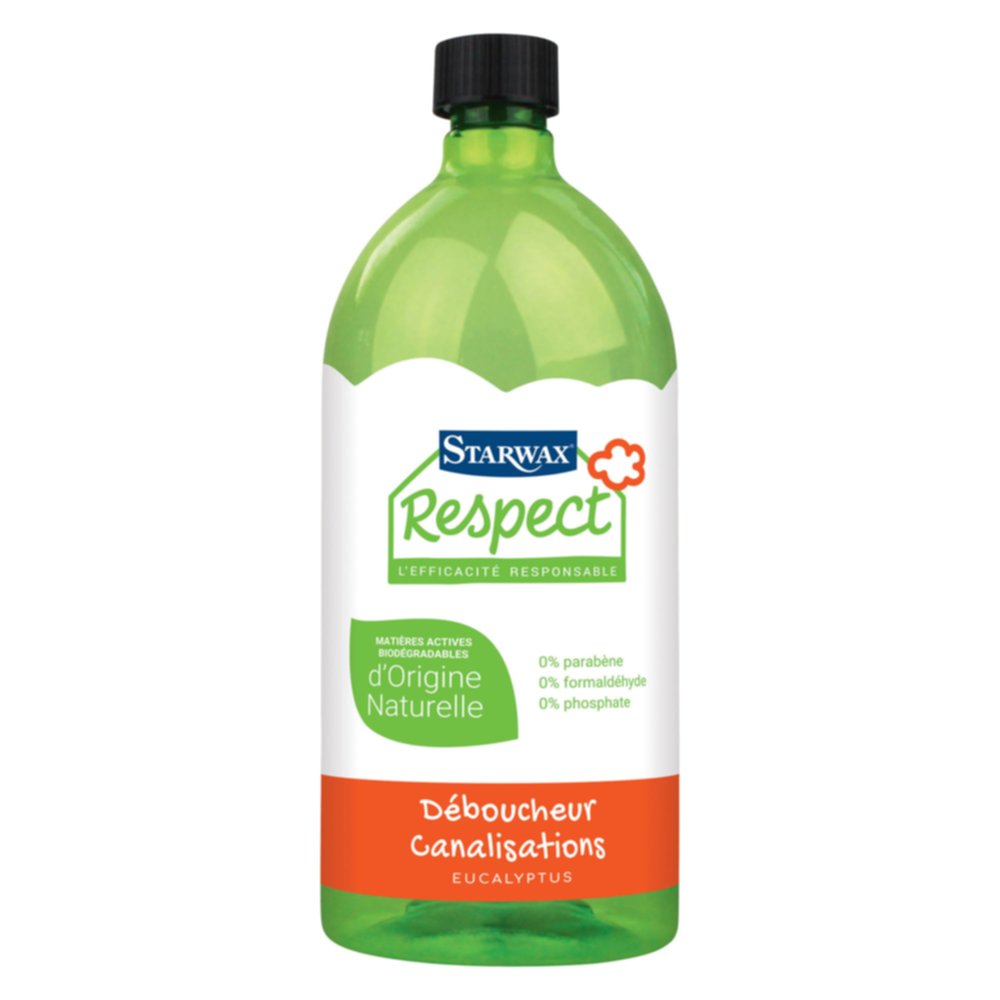 Déboucheur Canalisation d'Origine Naturelle 950ml - STARWAX RESPECT