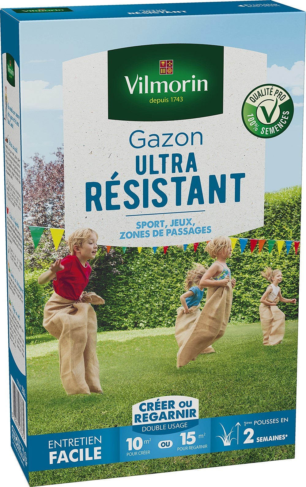 Gazon Ultra Résistant boîte de 250gr 10-15m² VILMORIN