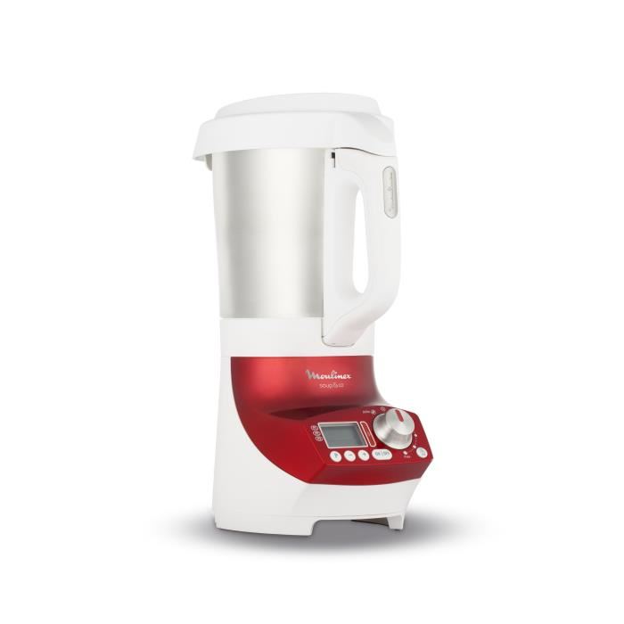 Blender chauffant 2,8L rouge/blanc - MOULINEX