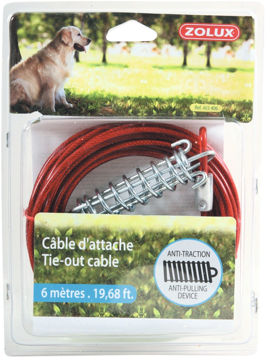 Cable d'attache avec ressort