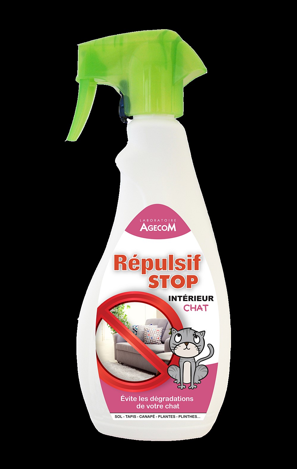 Spray intérieur chat repulsif stop 500ml