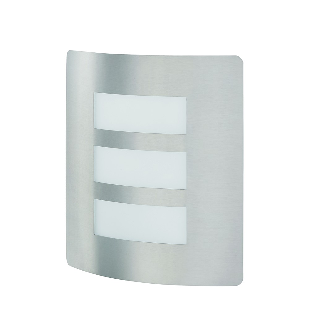 APPLIQUE EXT CITY NICKEL/BLANC E27 - EGLO