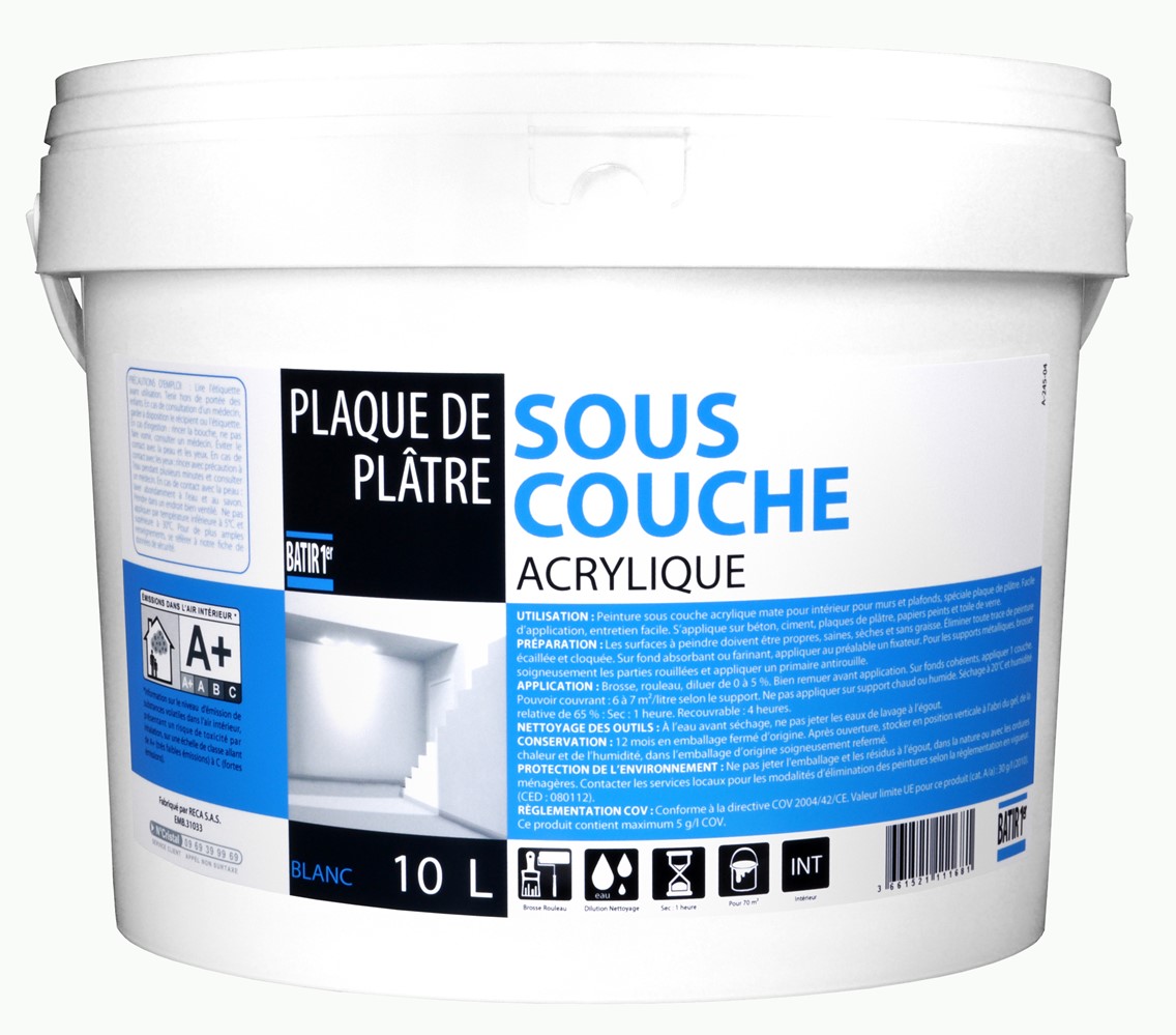 SOUS-COUCHE ACRYLIQUE 10 L