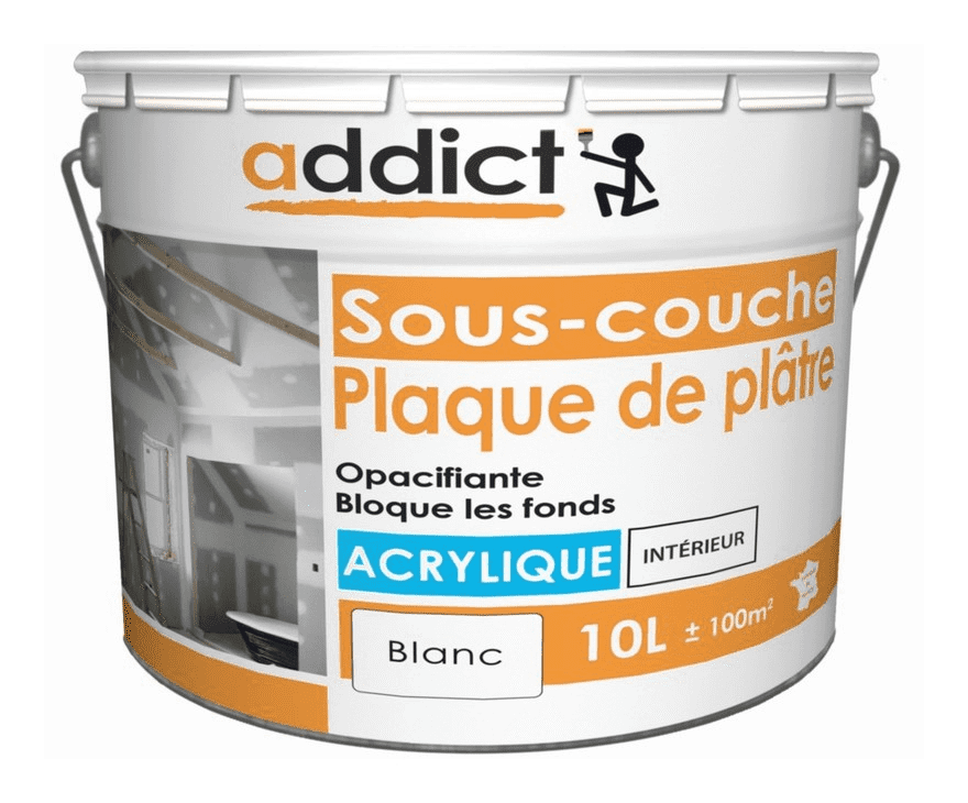 Sous couche plâtre et plaque de plâtre 10L